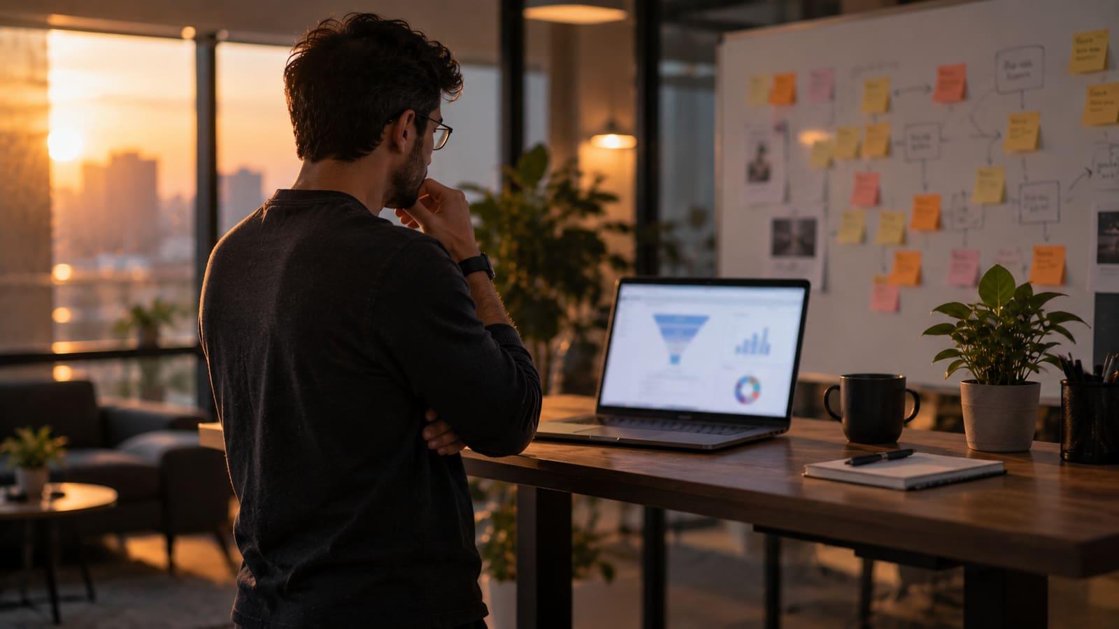 A minimal editorial card with a short kicker line, a thin rule, and generous negative space on a branded dark background, for the "Insights" category (industry guide article): "The Onboarding Metric Most B2B SaaS Teams Get Wrong".