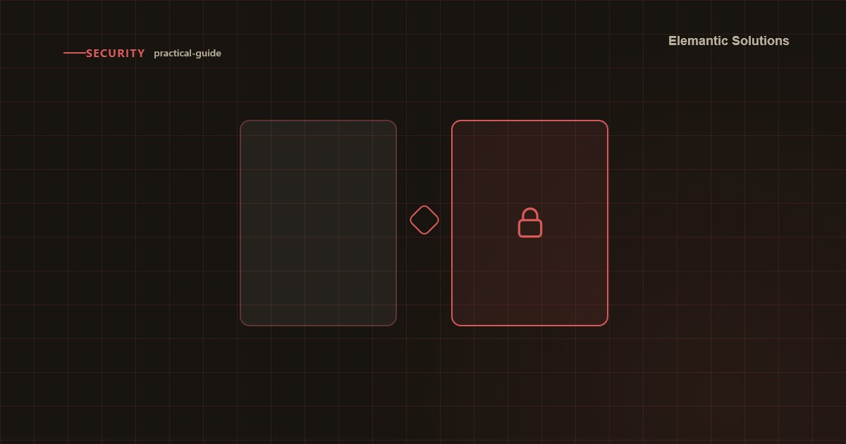 A simple diagram of connected elements illustrating the article's underlying relationship or structure, for the "Security" category (practical-guide article): "API Security Reviews That Happen Too Late to Matter".